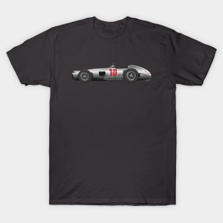 Juan Manuel Fangio Mercedes Benz W196 - Illustration T-Shirt